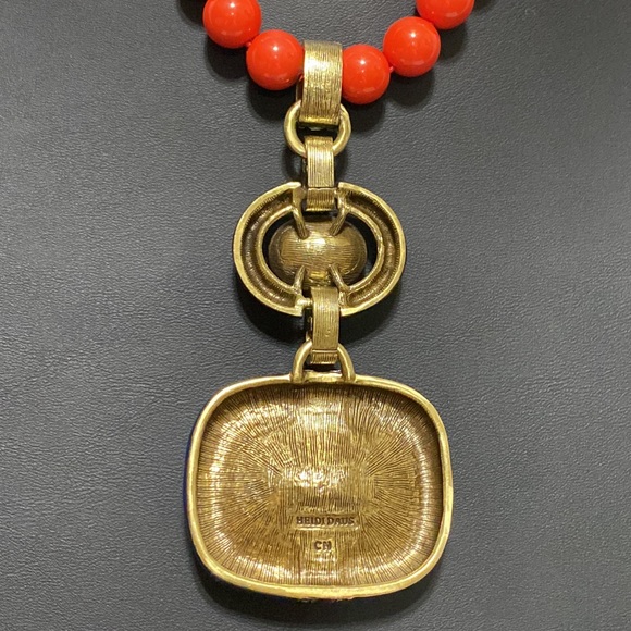 *SOLD*Heidi Daus "Super Chic"  Swarovski Crystal Enamel Bead Necklace & Earrings - Picture 10 of 12